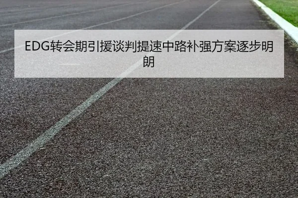 EDG转会期引援谈判提速中路补强方案逐步明朗